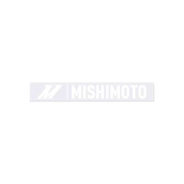 Small Silver Mishimoto Decal, 1.5 x 10