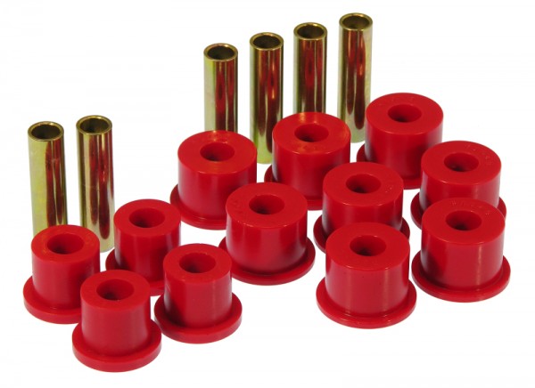Prothane 88-98 GM 2/4wd Rear Spring & Shackle Bushings - Red