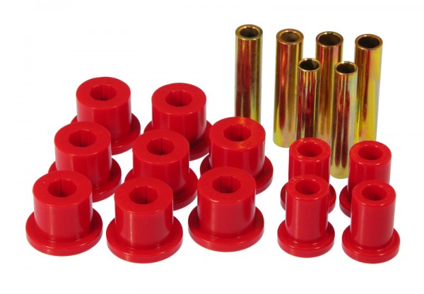 Prothane 67-70 GM 4wd Front Spring & Shackle Bushings - Red