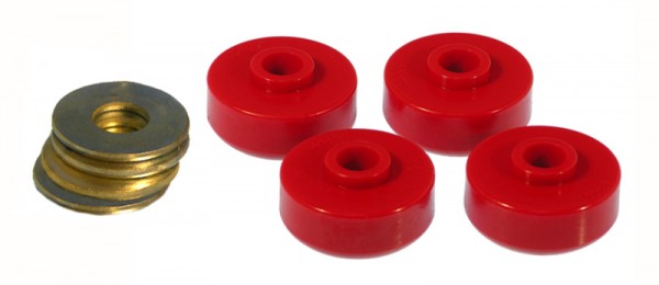 Prothane 84-96 Chevy Corvette Rear Spring Cushions - Red